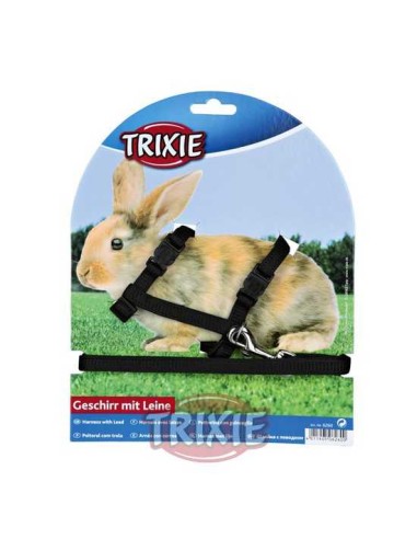 TRIXIE SET ARNÉS Y CORREA CONEJOS LISO