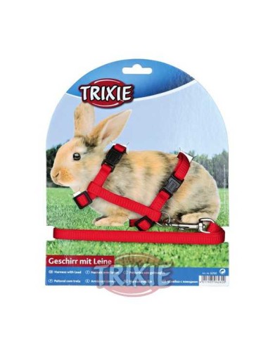 TRIXIE SET ARNÉS Y CORREA CONEJOS LISO - 2