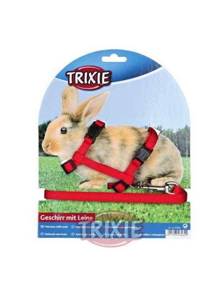 TRIXIE SET ARNÉS Y CORREA CONEJOS LISO - 2