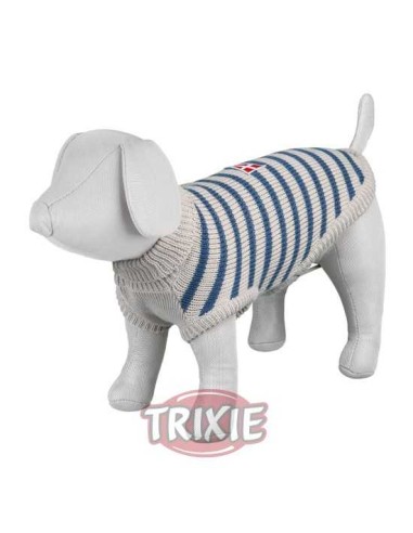 TRIXIE JERSEY MILTON L (60 CM) XS (30 CM) M (50 CM) GRIS / AZUL GRIS / AZUL GRIS / AZUL GRIS / AZUL GRIS / AZUL GRIS / AZU - 2