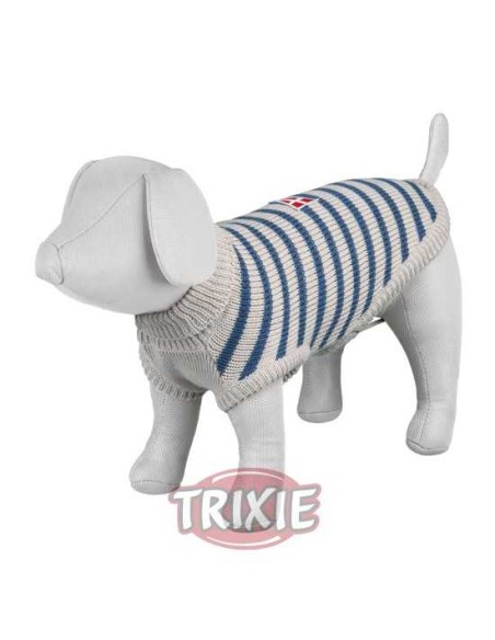 TRIXIE JERSEY MILTON L (60 CM) XS (30 CM) M (50 CM) GRIS / AZUL GRIS / AZUL GRIS / AZUL GRIS / AZUL GRIS / AZUL GRIS / AZU - 2