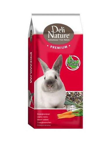DELI NATURE PREMIUM CONEJOS ENANOS 15 KG 3 KG 800 GR - 2