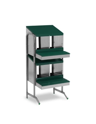 GAUN PONEDERO PARA GALLINAS CON PATAS - 4 DEPARTAMENTOS