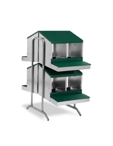 GAUN PONEDERO PARA GALLINAS CON PATAS - 8 DEPARTAMENTOS