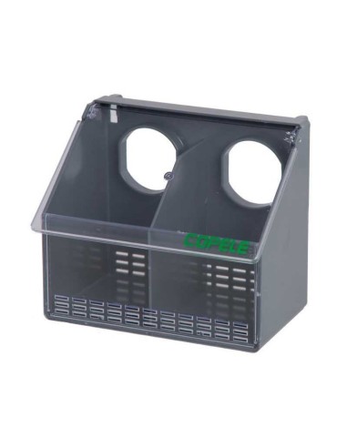 COPELE COMEDERO PLÁSTICO PARA PALOMAS Y PERDICES - 2 HUECOS 2 - 2
