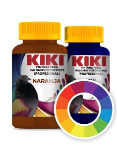 KIKI PINTURA PROFESIONAL PARA PALOMAS DEPORTIVAS ROJO NEGRO NARANJA AZUL AMARILLO VERDE VIOLETA 500 ML 500 ML 500 ML 500 M - 2