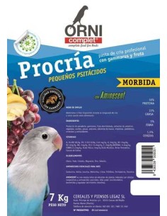 ORNI COMPLET PROCRÍA PEQUEÑOS PSITÁCIDOS 4 KG 800 GR 7 KG - 2