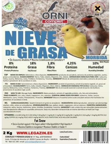 ORNI COMPLET NIEVE DE GRASA 2 KG 800 GR - 2