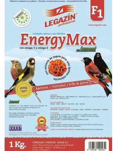 LEGAZÍN PIENSO F1 ENERGY MAX 4 KG 800 GR - 2