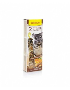 BENELUX STICKS CHINCHILLA NARANJA/CACAHUETE - 2 UNIDADES