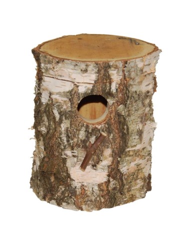 BENELUX NIDO DE TRONCO NATURAL PARA AGAPORNIS 15 X 19 CM - 2