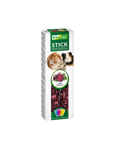 NESTOR STICKS PROFESIONAL REMOLACHA PARA CONEJOS Y ROEDORES 110G (2 UNID.) - 2