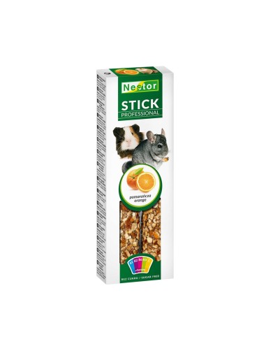 NESTOR STICKS PROFESIONAL NARANJA PARA CONEJOS Y ROEDORES 110G (2 UNID.) - 2