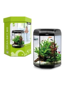 AQUAEL ACUARIO COMPLETO HEXA NEGRO 
