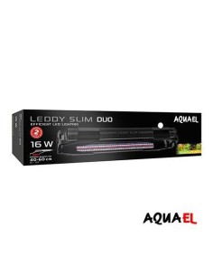 AQUAEL PANTALLA LEDDY SLIM DUO NEGRA SUNNY & PLANT  2