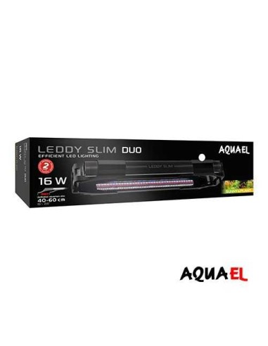 AQUAEL PANTALLA LEDDY SLIM DUO NEGRA SUNNY & PLANT  - 2