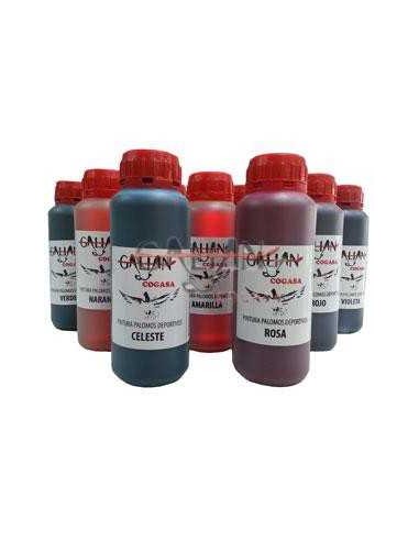 GALIAN COGASA PINTURA PALOMOS GALIAN - 250 ML ROJO NEGRO NARANJA AZUL AMARILLO VERDE ROSA VIOLETA 250 ML 250 ML 250 ML 250 - 2