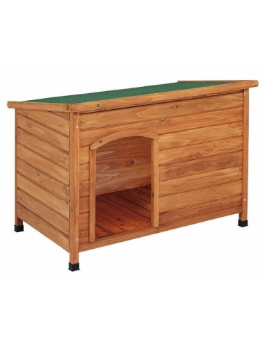 COPELE CASETA MADERA PARA PERRO TECHO PLANO M L S - 2