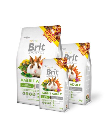 BRIT ANIMALS RABBIT ADULT COMPLETE 3 KG 1 5 KG 300 GR - 2