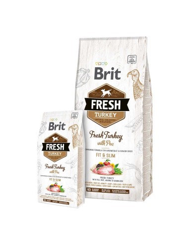 BRIT FRESH TURKEY & PEA LIGHT FIT 12 KG 2 5 KG - 2