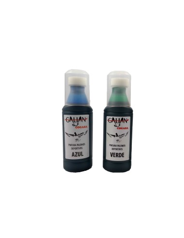 GALIAN COGASA PINTURA PALOMOS PINTA FACIL GALIAN ROJO NEGRO NARANJA AZUL AMARILLO VERDE ROSA VIOLETA PISTACHO CELESTE - 2