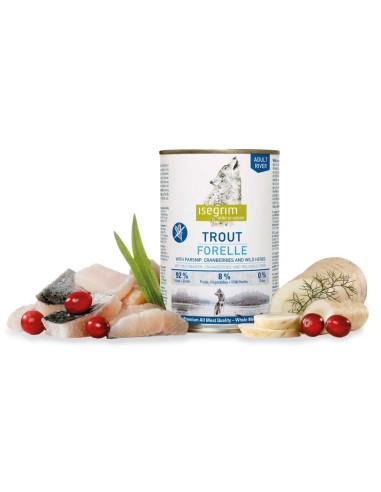 ISEGRIM ADULT RIVER TROUT - TRUCHA, CHIRIVÍA Y ARÁNDANOS 400 GR 800 GR - 2