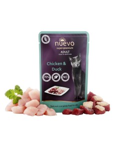 NUEVO ADULTO PATO Y POLLO PARA GATOS - 85 GR 1 UNIDAD 4 UNIDADES 8 UNIDADES 16 UNIDAD - 2