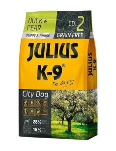 JULIUS K-9 CITY DOG PUPPY AND JUNIOR PATO Y PERA 10 KG 340 GR - 2