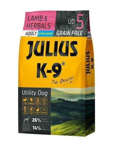 JULIUS K-9 UTILITY DOG ADULTO CORDERO Y HIERBAS 3 KG 10 KG 340 GR - 2