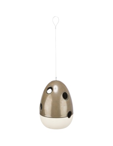 TRIXIE PELERO CERÁMICO VERDE DE AYUDA A LA ANIDACIÓN COLGANTE 12 X 12 X 16 CM - 4