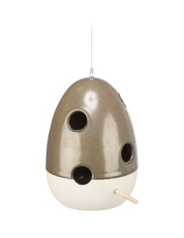 TRIXIE PELERO CERÁMICO VERDE DE AYUDA A LA ANIDACIÓN COLGANTE 12 X 12 X 16 CM - 5