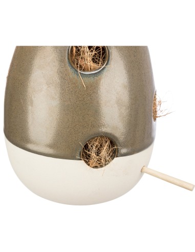 TRIXIE PELERO CERÁMICO VERDE DE AYUDA A LA ANIDACIÓN COLGANTE 12 X 12 X 16 CM - 6