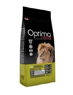 OPTIMA NOVA CAT HAIRBALL POLLO Y ARROZ - 2 KG 2 KG - 2