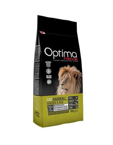 OPTIMA NOVA CAT HAIRBALL POLLO Y ARROZ - 2 KG 2 KG - 2