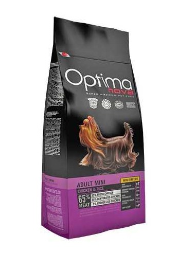 OPTIMA NOVA ADULT MINI POLLO Y ARROZ 2 KG 12 KG 800 GR - 2