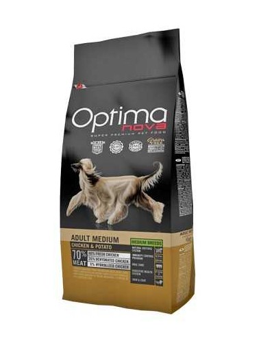 OPTIMA NOVA ADULT MEDIUM POLLO Y PATATA 2 KG 12 KG - 2
