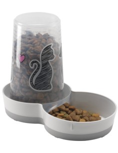 MODERNA DISPENSADOR AGUA O COMIDA CATS IN LOVE 1500 ML - 2 2