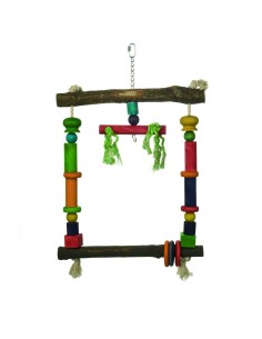 BEEZTEES JUGUETE DE MADERA PARA NINFAS Y COTORRITAS 