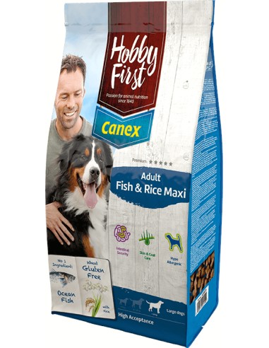 HOBBYFIRST CANEX ADULT FISH & RICE MAXI - 12 KG 12 KG - 2