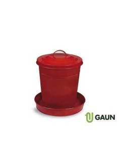 GAUN COMEDERO METÁLICO PINTADO ROJO - 6 KG 6 KG - 2