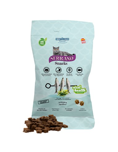 MEDITERRANEAN NATURAL SERRANO SNACKS SARDINA PARA GATOS - 50 GR 1 UNIDAD PACK 25 UNIDADES - 2