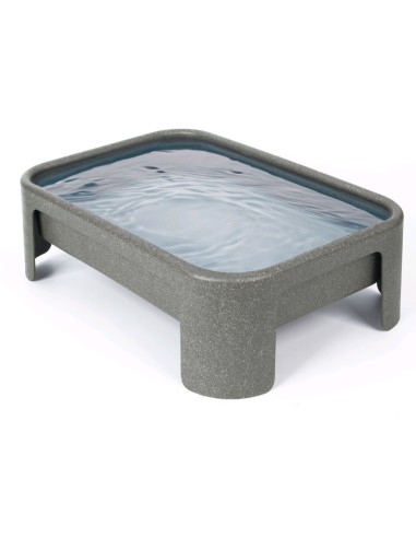 FAUNA BAÑERA PÁJAROS MAXI PARA SUELO PLÁSTICO RECICLADO - 32 X 22 X 10 CM