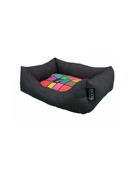 MOOS CAMA CUADRADA DESIGN NEGRA