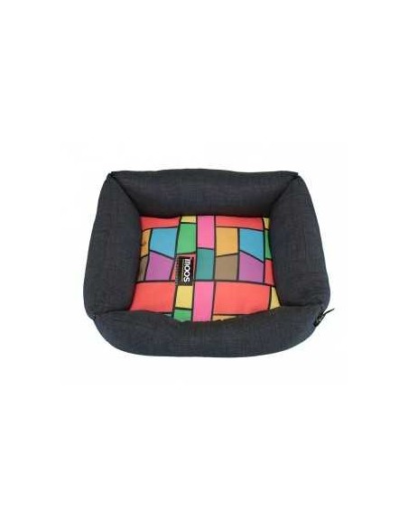 MOOS CAMA CUADRADA DESIGN NEGRA - 2