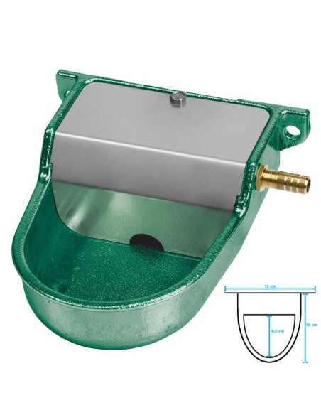 COPELE BEBEDERO AUTOMÁTICO P-3 METÁLICO VERDE HORIZONTAL - 2