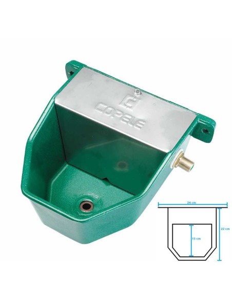 COPELE BEBEDERO AUTOMÁTICO ACUACAN METÁLICO VERDE - 2