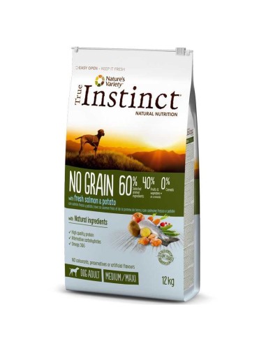 TRUE INSTINCT NO GRAIN MEDIUM-MAXI SALMÓN - 12 KG - 2