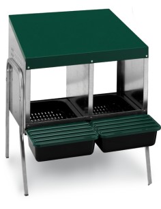 GAUN PONEDERO CON CUBETA Y PATAS - 2 DEPARTAMENTOS 