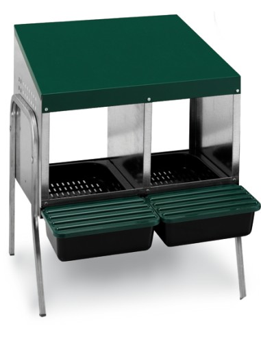 GAUN PONEDERO CON CUBETA Y PATAS - 2 DEPARTAMENTOS 