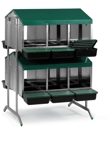 GAUN MÓDULO PONEDEROS PARA GALLINAS 12 DEPARTAMENTOS 